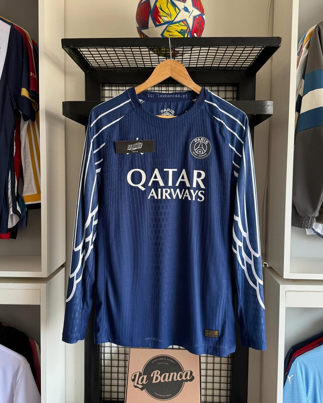 PSG 4ta Equipacion 2025 Manga Larga Version Jugador