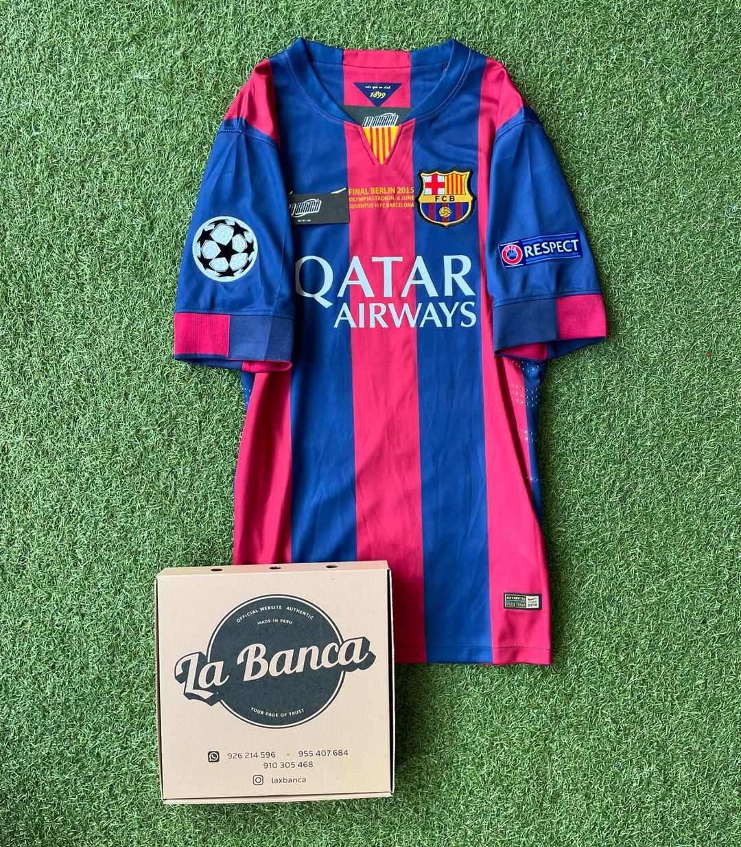 Barcelona Local 14-15 Manga Corta Version Fan 2015