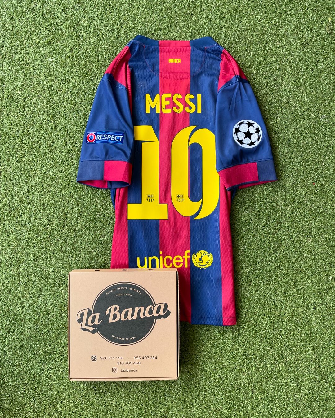Barcelona Local 14-15 Manga Corta Version Fan 2015