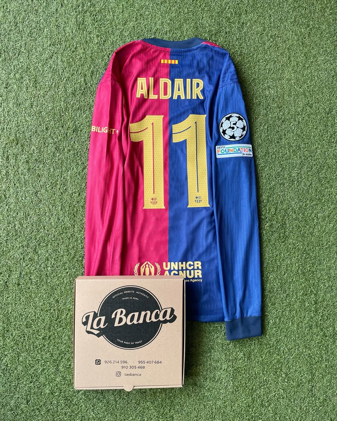 Barcelona Local 2025 Manga Larga Version Jugador
